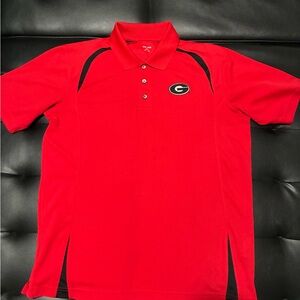 Knight Apparel Red and Black Georgia Bulldogs Polo Men's Size Large NCAA